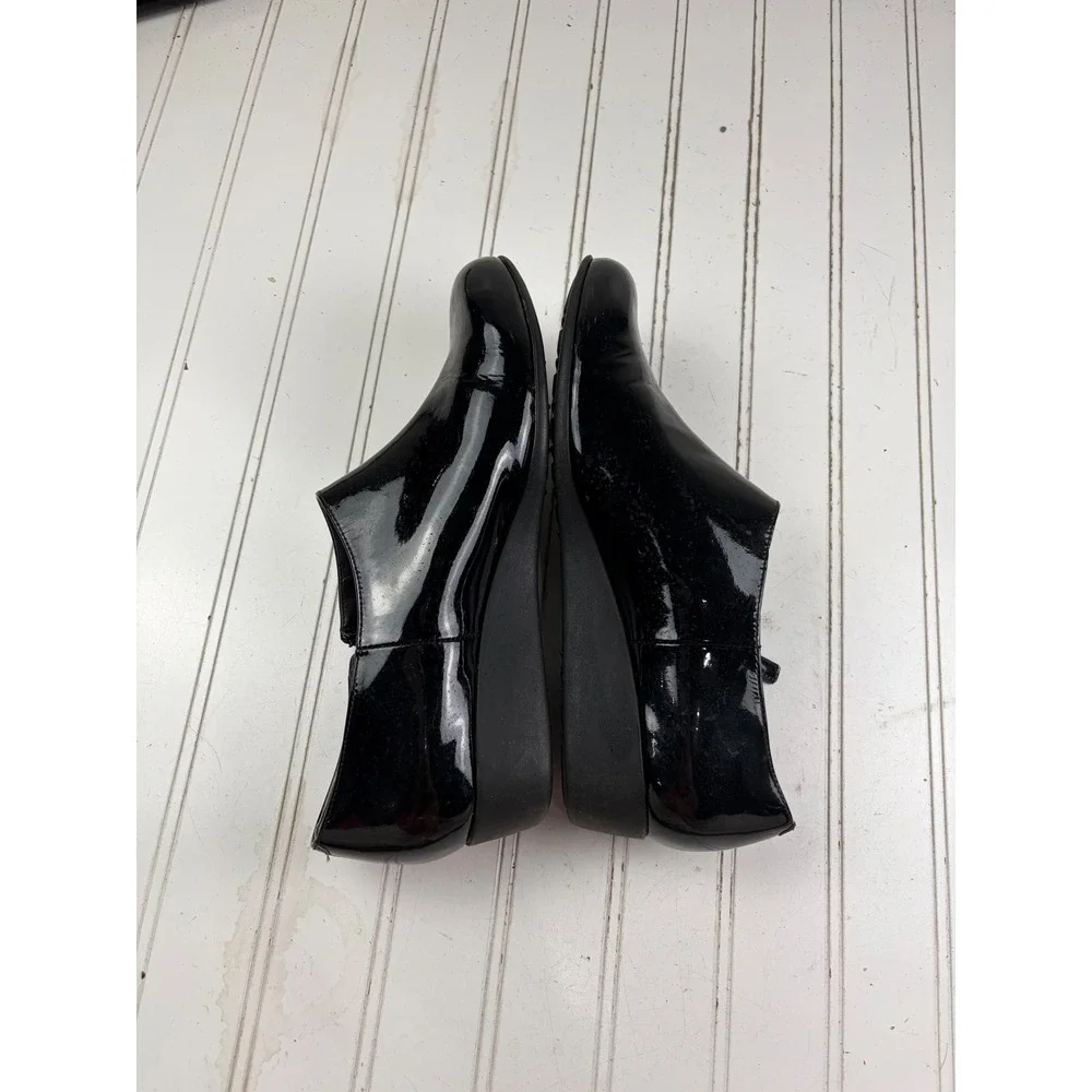Cole Haan Callie Slip-On Black Patent Leather Waterproof Boots Women's Size 9.5
